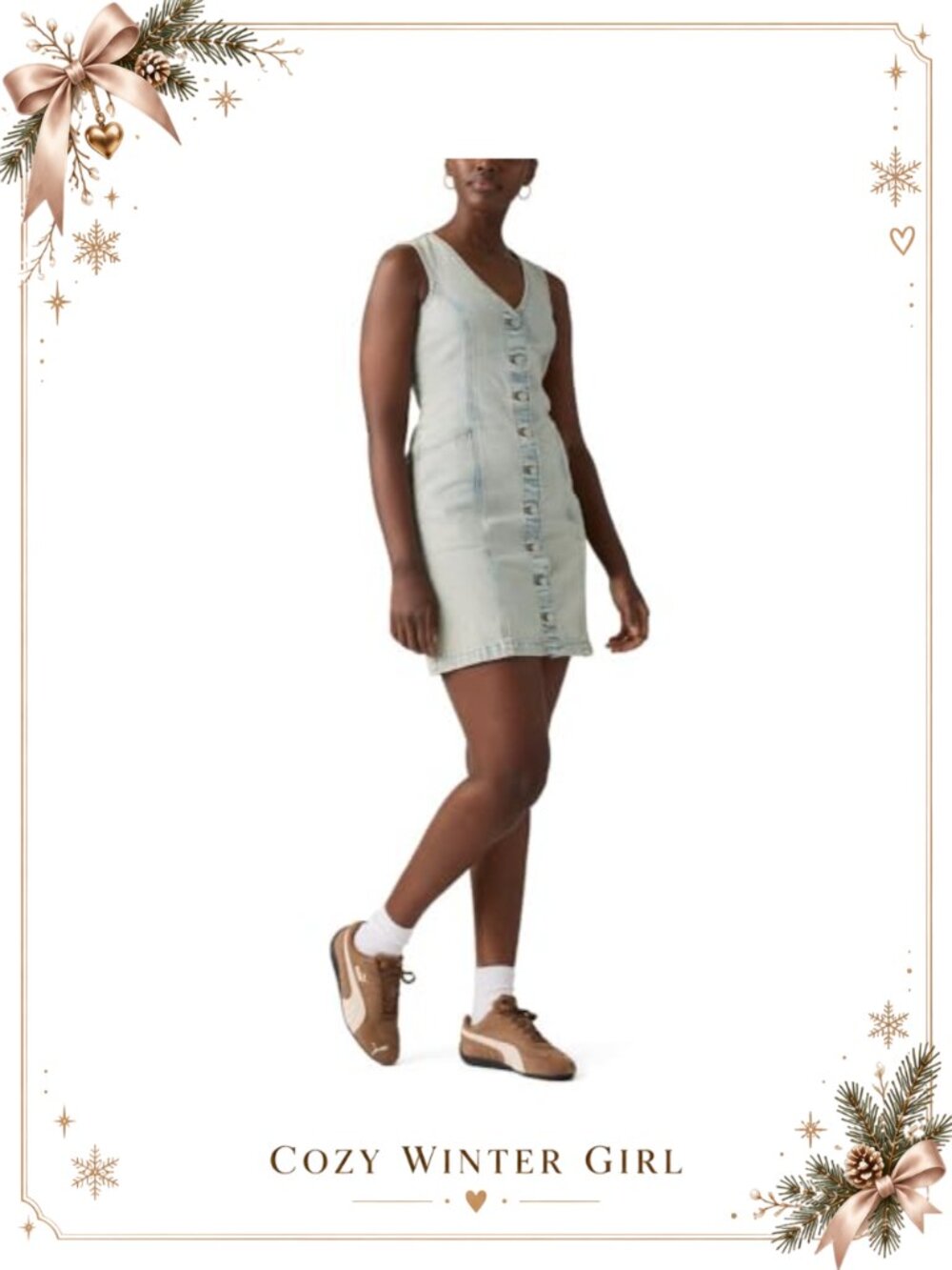 Levi's Vianna Vest Dress Button-Up Mini Sheath Casual